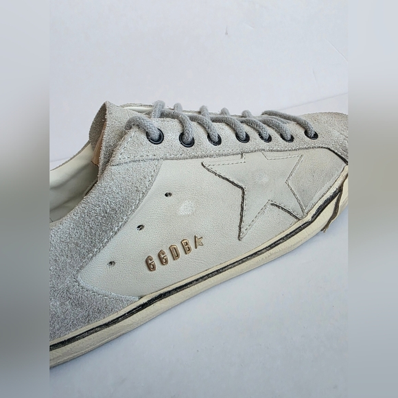 Men Golden Goose Superstar Black Gray Leather Sneakers Size 43 EU - Picture 6 of 9